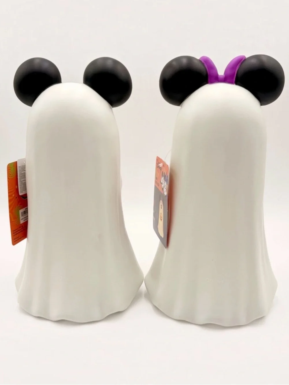 NEW 2026 Disney Halloween Ghost Mickey & Minnie Mouse Pumpkin Light Up Decor NWT